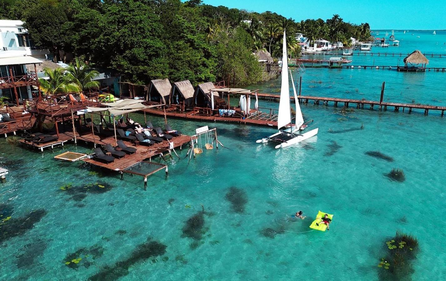 El Buho Lagoon Bacalar Kültér fotó