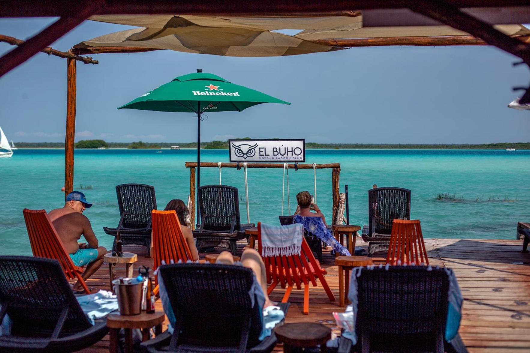 El Buho Lagoon Bacalar Kültér fotó
